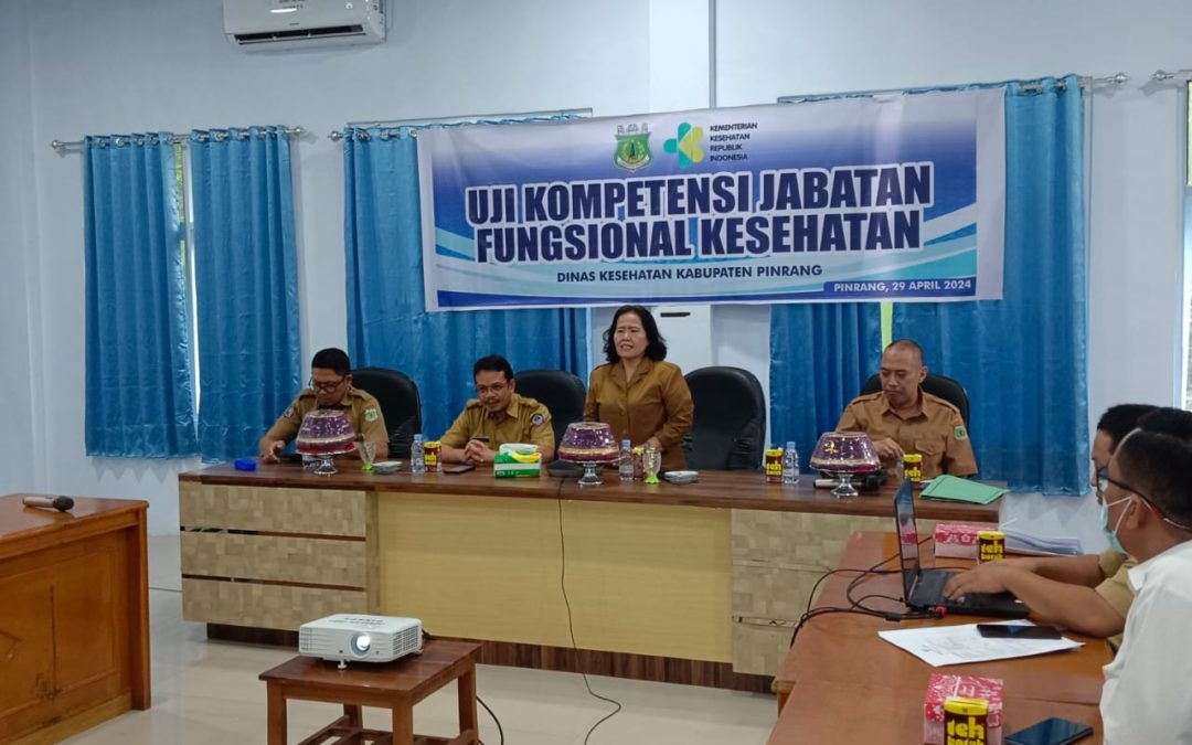 Dinas Kesehatan Kabupaten Pinrang Menggelar Uji Kompetensi (UKOM) Jabatan Fungsional Kesehatan Angkatan II tahun 2024