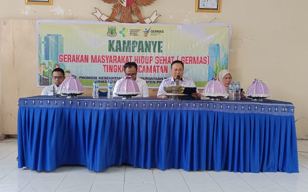 Timker Promkes Dinkes Pinrang Perdana Gelar Kampanye GERMAS di Kecamatan Lembang, Dorong Pembudayaan Hidup Sehat
