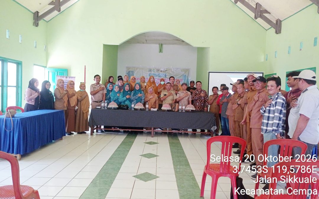 Dinkes Pinrang Lanjutkan Kampanye GERMAS di Kecamatan Cempa, Tekankan Pentingnya Perilaku Hidup Sehat dari Keluarga
